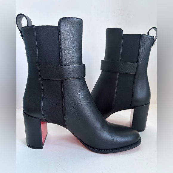 Christian Louboutin Leather 70 Chelsea Booties - Picture 12 of 16